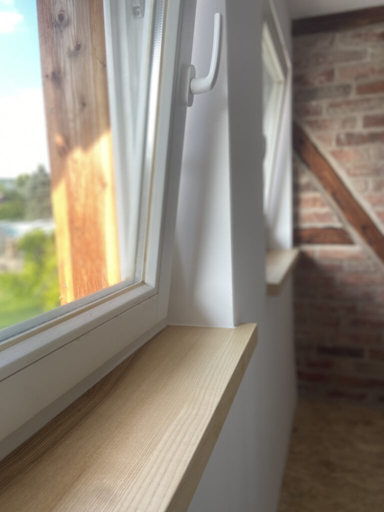 Fensterbank aus Esche