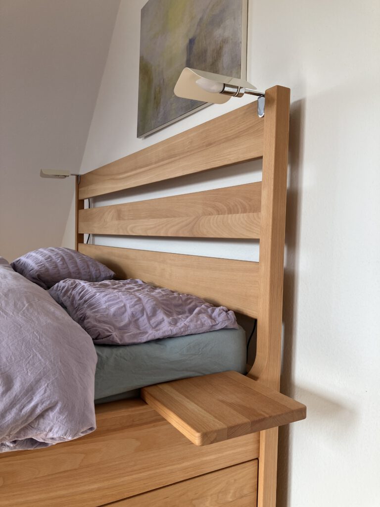 Bett aus Buche Massivholz