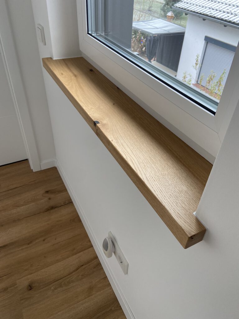 Fensterbank aus Eiche